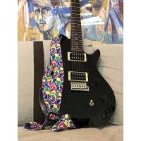 Renkli Barış Desenli Gitar Askısı