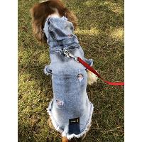 Siyah Pigment Damlatmalı Jeans Köpek kıyafeti