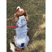 Turuncu Pigment Damlatmalı Jeans Köpek Kıyafet